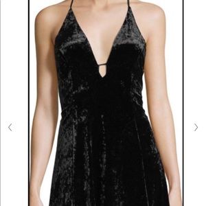 ASTR velvet halter dress